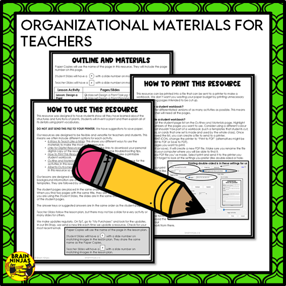 Design a Plant Creative Thinking Activity | Paper and Digital