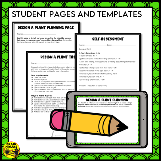 Design a Plant Creative Thinking Activity | Paper and Digital