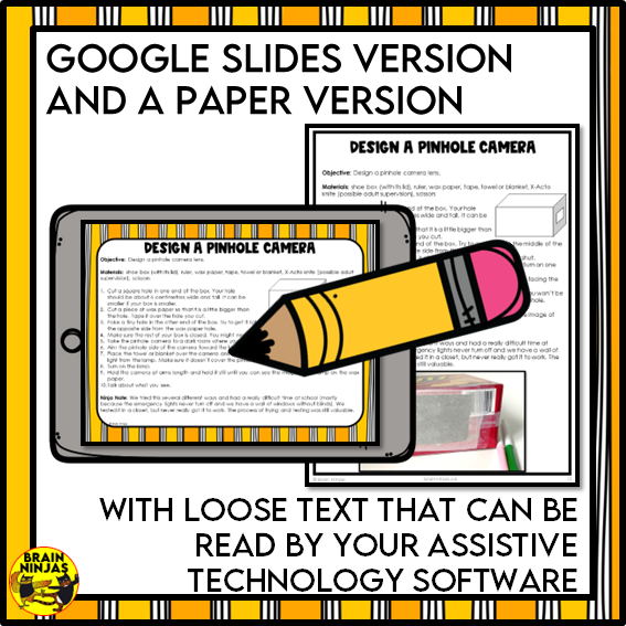 Light Science Design a Light Device Makerspace and STEM Activities | Paper and Digital