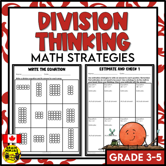 Division Strategies and Mental Math Worksheets | Paper