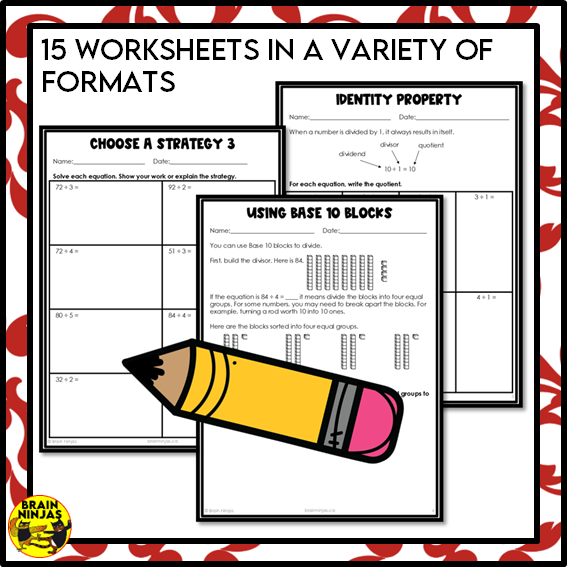 Division Strategies and Mental Math Worksheets | Paper