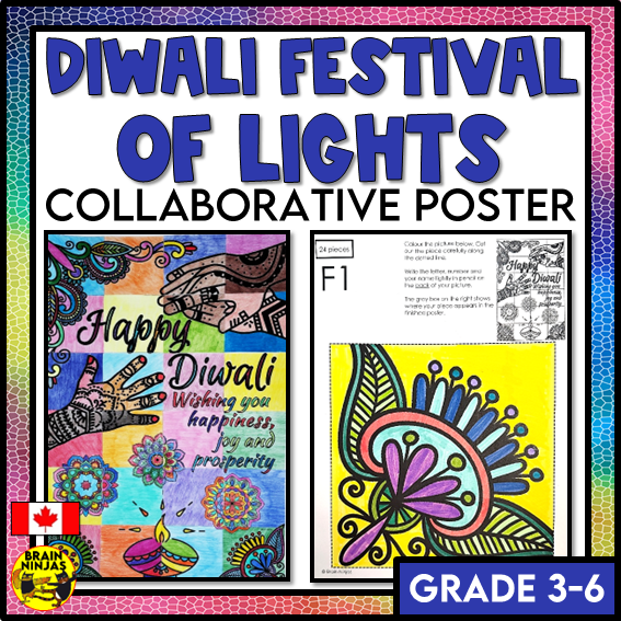 Diwali Festival of Lights Collaborative Poster | Paper