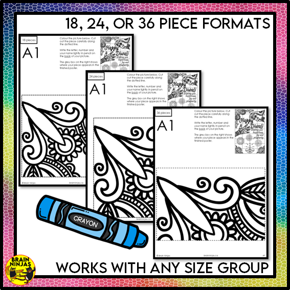 Diwali Festival of Lights Collaborative Poster | Paper