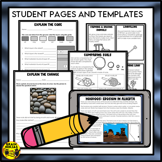 Surface Changes Lessons and Activities | Paper and Digital