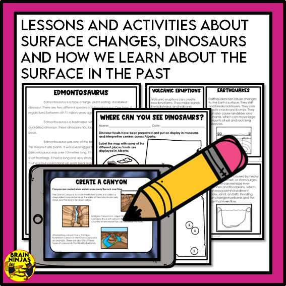 Earth Systems Unit Alberta Grade 3 Science Lessons and Activities | Paper and Digital