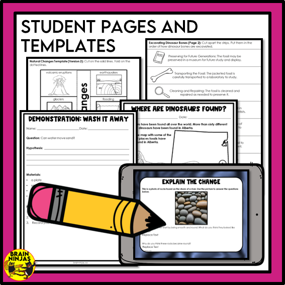 Earth Systems Unit Alberta Grade 3 Science Lessons and Activities | Paper and Digital