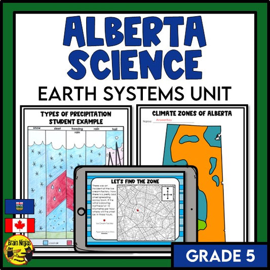 Alberta Science Earth Systems Unit Grade 5 | Bundle | Paper and Digital