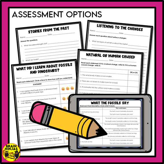 Earth Systems Unit Alberta Grade 3 Science Lessons and Activities | Paper and Digital