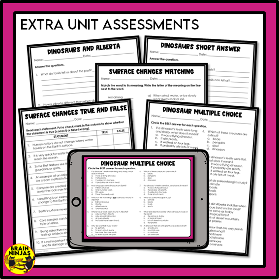 Earth Systems Unit Alberta Grade 3 Science Lessons and Activities | Paper and Digital