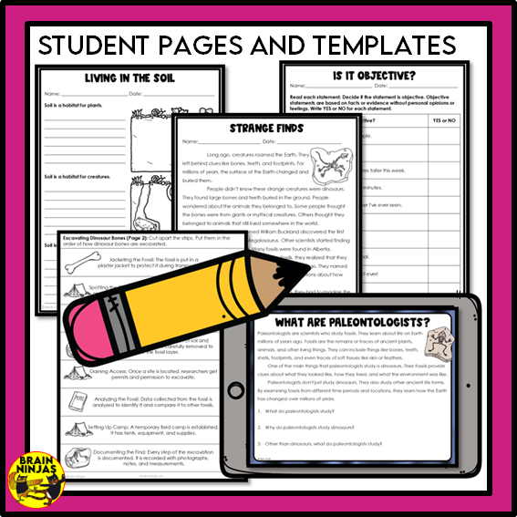 Earth Systems Unit Alberta Grade 3 Science Lessons and Activities | Paper and Digital