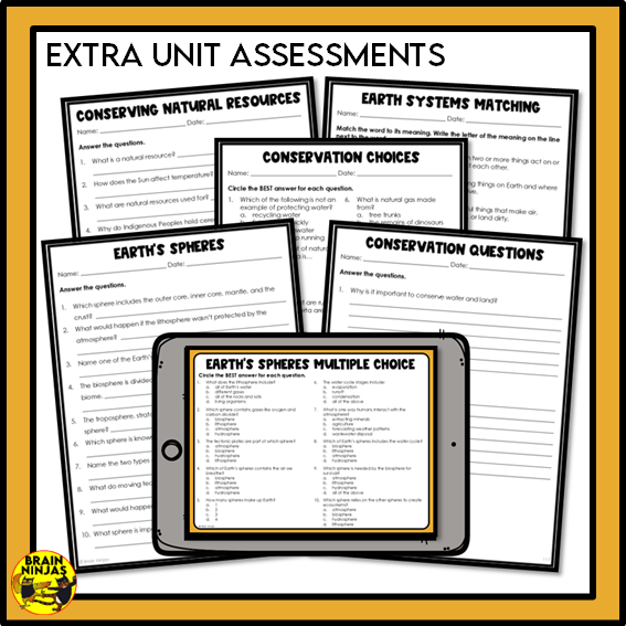 Alberta Science Earth Systems Unit Grade 4 Bundle | Paper and Digital