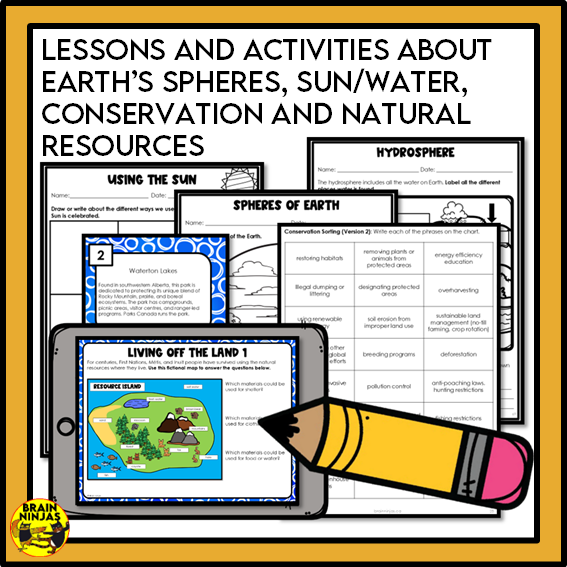 Alberta Science Earth Systems Unit Grade 4 Bundle | Paper and Digital
