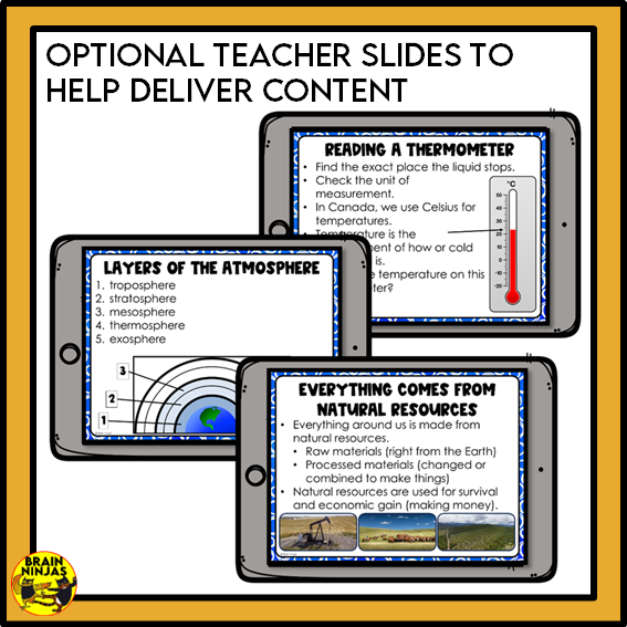 Alberta Science Earth Systems Unit Grade 4 Bundle | Paper and Digital