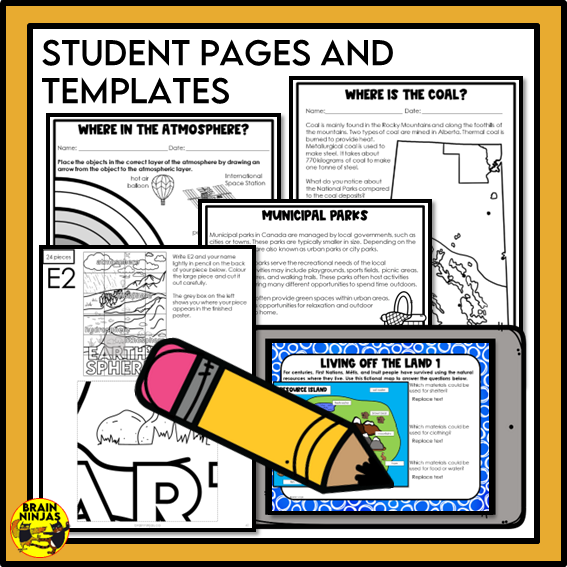 Alberta Science Earth Systems Unit Grade 4 Bundle | Paper and Digital