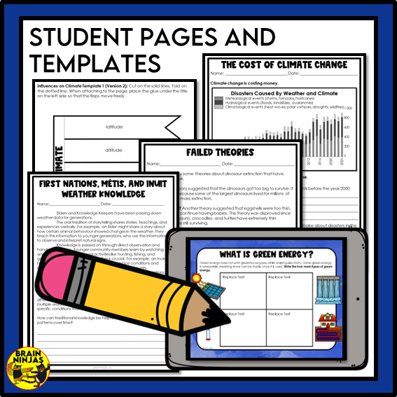 Alberta Science Earth Systems Unit Grade 6 Bundle | Paper and Digital