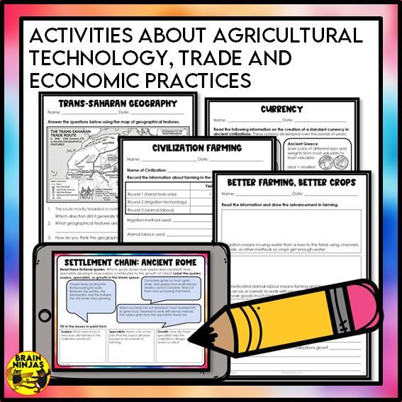 Farming Innovations, Trade and Economic Practices in Ancient Civilizations | Paper and Digital
