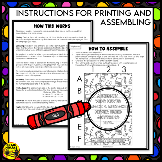 Learning Quote Collaborative Poster Albert Einstein | Paper