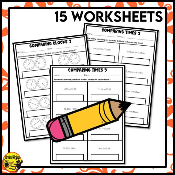 Elapsed Time Math Worksheets | Paper