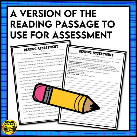 Electric Cars Reading Comprehension Activities | Paper and Digital