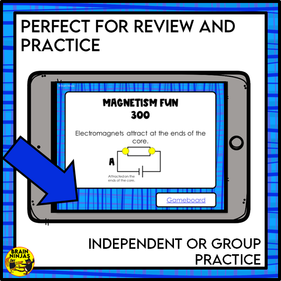 Electricity and Magnetism Interactive Review Game | Digital