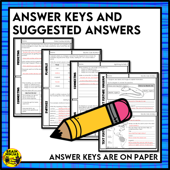 Electricity Reading Comprehension Activities | Paper and Digital