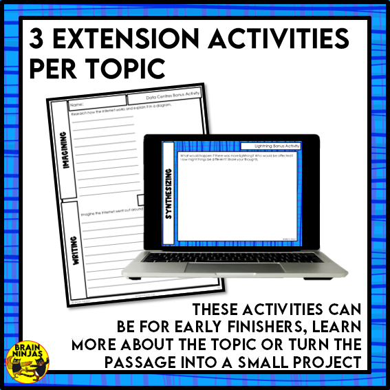 Electricity Reading Comprehension Activities | Paper and Digital