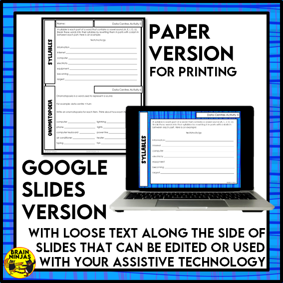 Internet Data Centres Reading Comprehension Activities | Paper and Digital