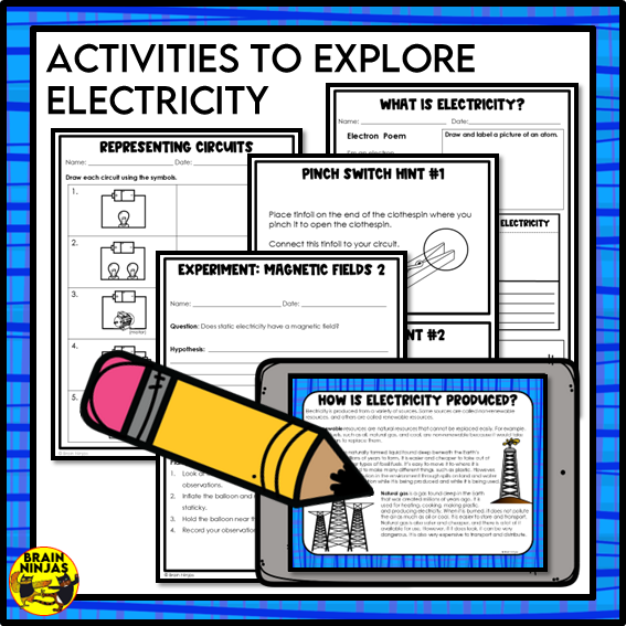 Electricity and Magnetism Unit Bundle | Paper and Digital