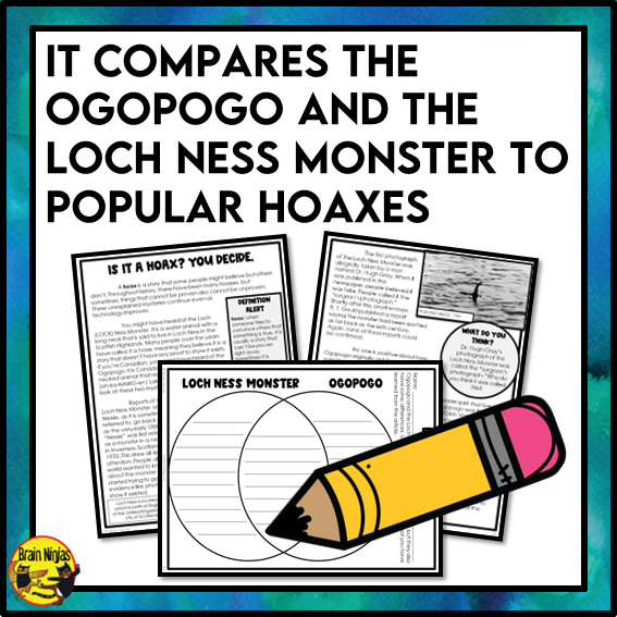Emergency Sub Plans | Hoaxes and Ogopogos | Paper | Grade 4 Grade 5 Grade 6