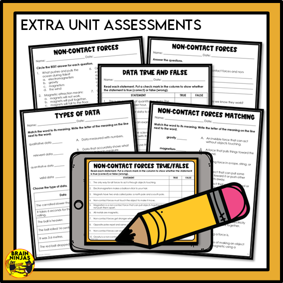 Energy and Forces Unit Grade 4 | Paper and Digital