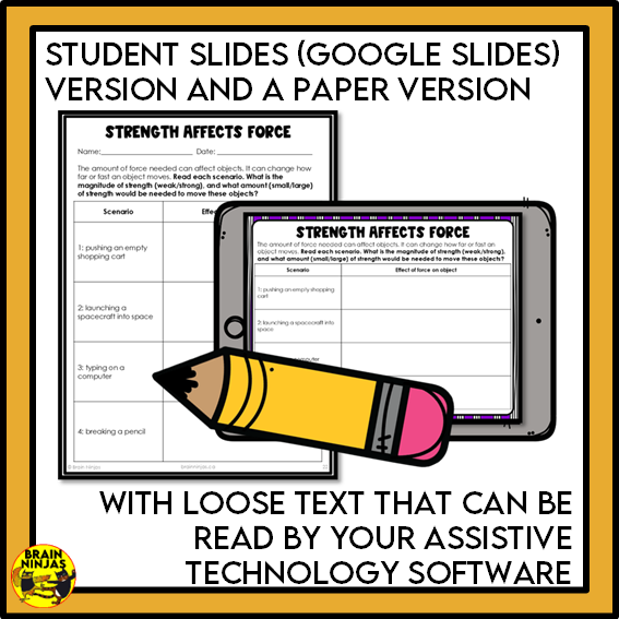 Energy and Forces Unit Grade 4 | Paper and Digital