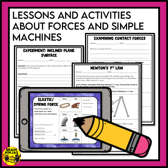 Energy Unit Alberta Grade 3 Science Lessons and Activities | Paper and Digital