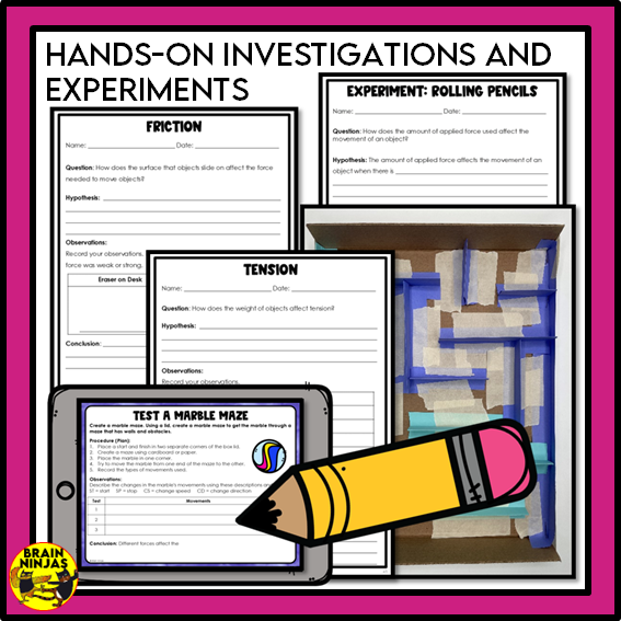 Energy Unit Alberta Grade 3 Science Lessons and Activities | Paper and Digital