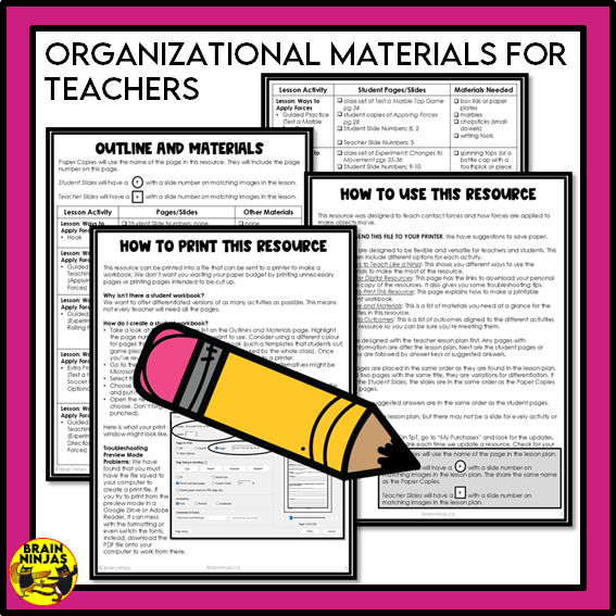 Energy Unit Alberta Grade 3 Science Lessons and Activities | Paper and Digital
