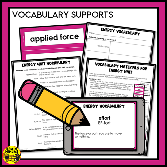 Energy Unit Alberta Grade 3 Science Lessons and Activities | Paper and Digital