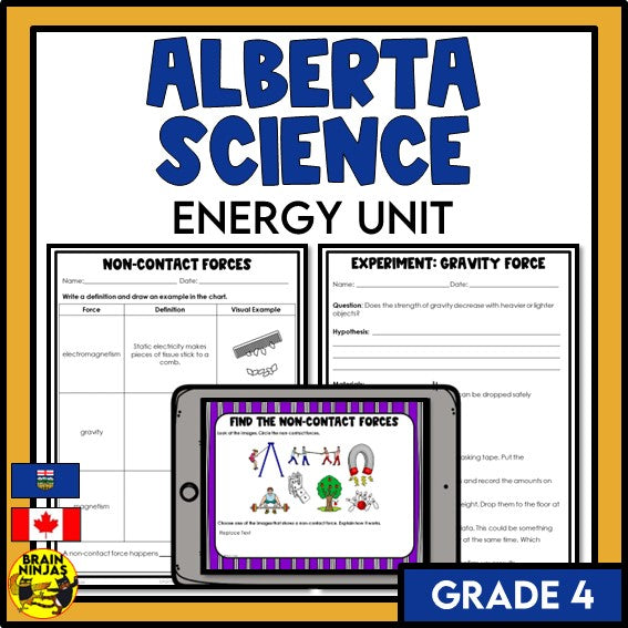 Energy and Forces Unit Grade 4 Bundle | Paper and Digital