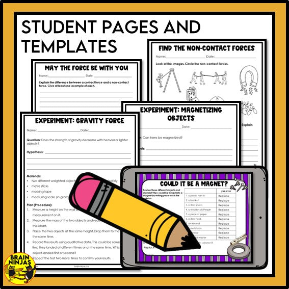 Energy and Forces Unit Grade 4 Bundle | Paper and Digital