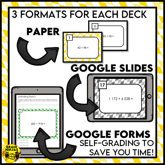 Estimating Sums and Differences Up to a Million Math Task Cards | Paper and Digital