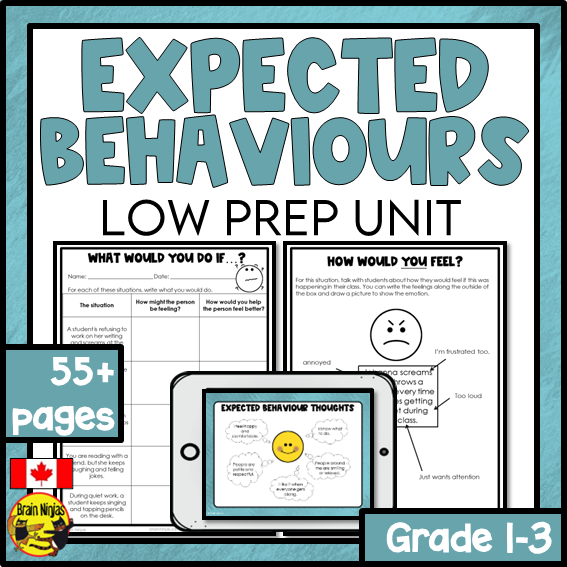 Expected and Unexpected Behaviours Health and Wellness Unit | Paper and Digital | Grades 1 to 3