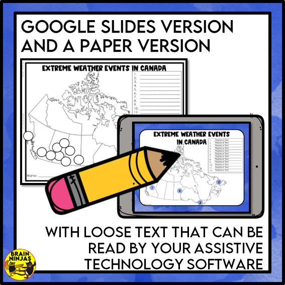 Extreme Weather Lesson and Activities | Paper and Digital