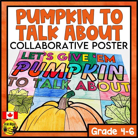 Pumpkin Collaborative Poster | Paper | For Fall or Halloween