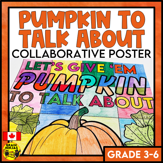 Pumpkin Collaborative Poster For Fall or Halloween | Paper