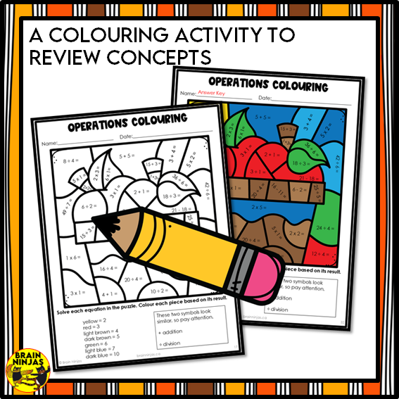 Fall Math Worksheets Numbers up to 10 000 | Paper