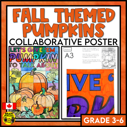 Pumpkin Collaborative Poster For Fall or Halloween | Paper