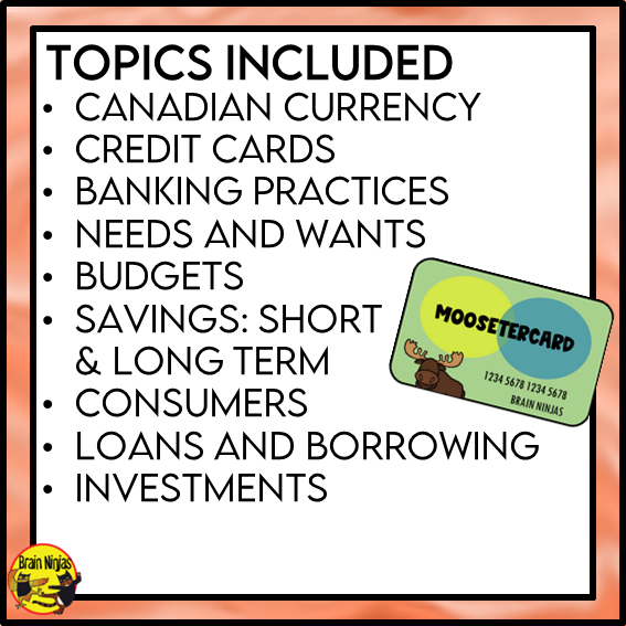 Financial Literacy | Health and Wellness Unit | Paper and Digital | Grades 4 to 6