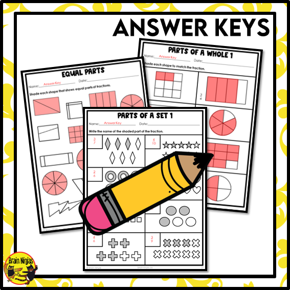 Representing Fractions Within One Math Worksheets | Paper