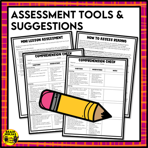 Frank Slide Reading Comprehension Activities | Paper and Digital