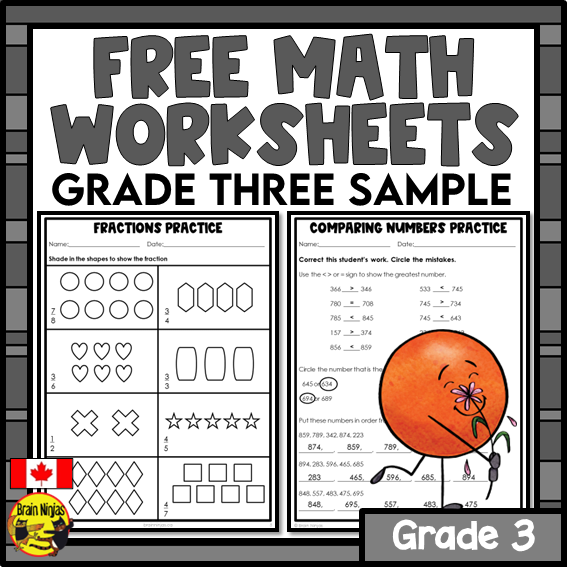 Free Math Worksheets Numbers to 1000 | Paper | Grade 3 – brainninjas