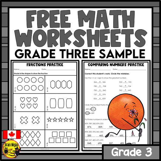 Free Math Worksheets Numbers to 1000 | Paper | Grade 3