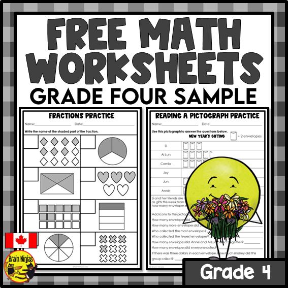Free Math Worksheets Numbers to 10 000 | Paper | Grade 4
